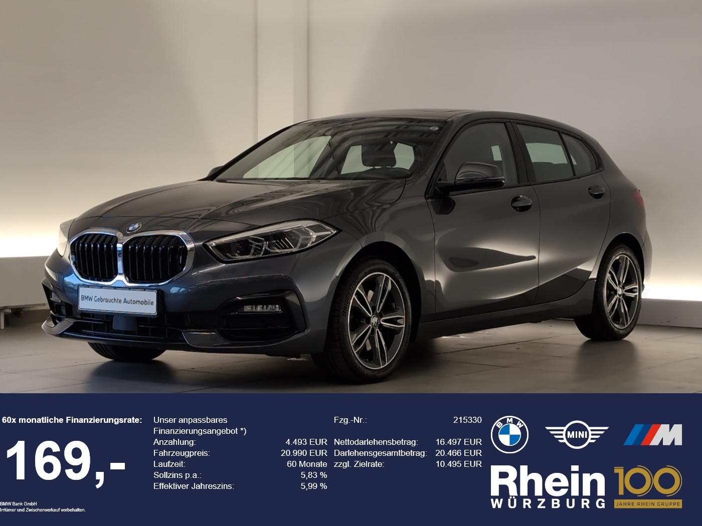 BMW 118i Sport Line Navi/LED/Pano/PDCvo+hi/LR-Hz Nav