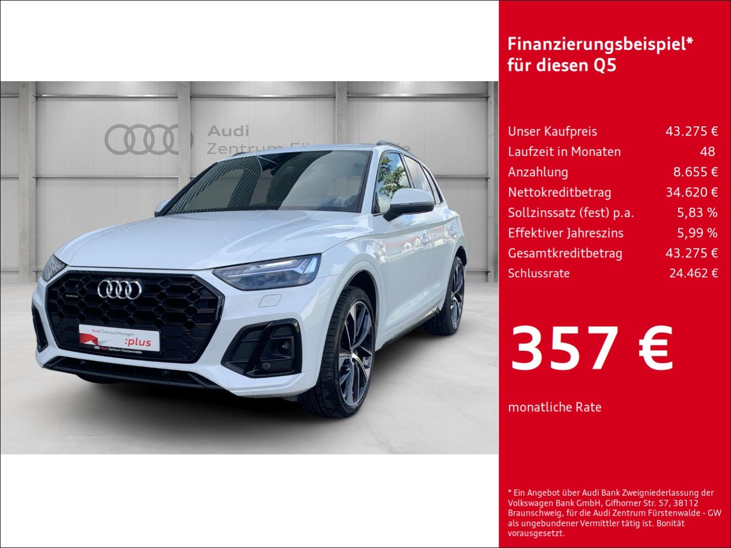 Audi Q5 quattro 50 TDI quattroS tronic  S line Luftfe