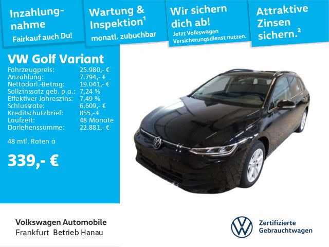 Volkswagen Golf VIII Variant Life 1.5 TSI LED AppleCarPlay