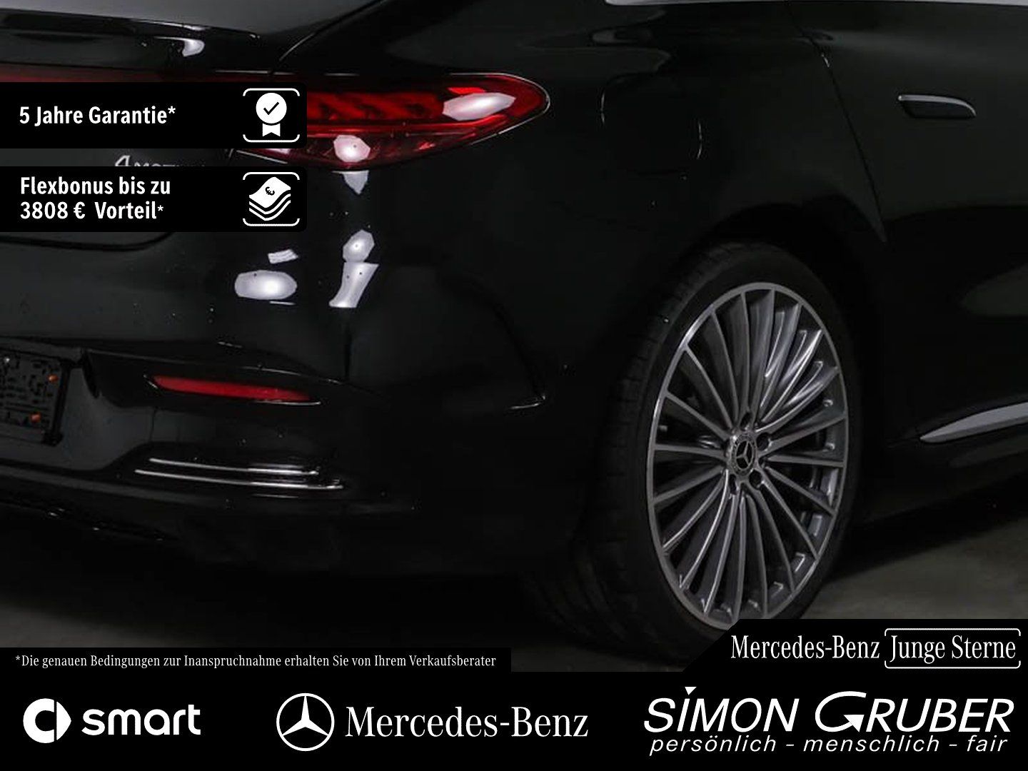 Fahrzeugabbildung Mercedes-Benz EQE 500 4M AMG Pano Leder Airmatic HUD Burm3D
