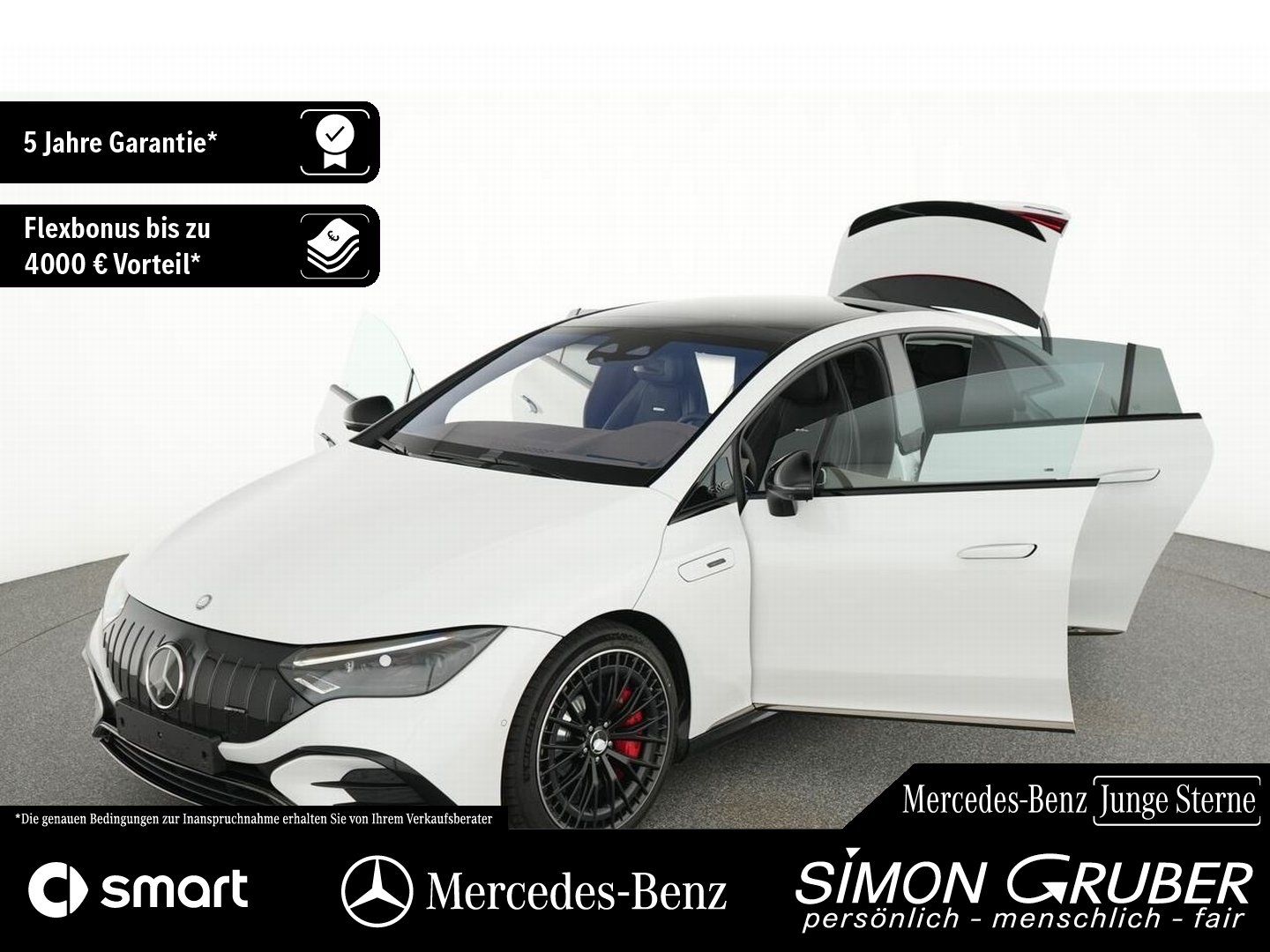 Fahrzeugabbildung Mercedes-Benz EQE 43 4M AMG NightII Carbon Airmatic HUD Hyper