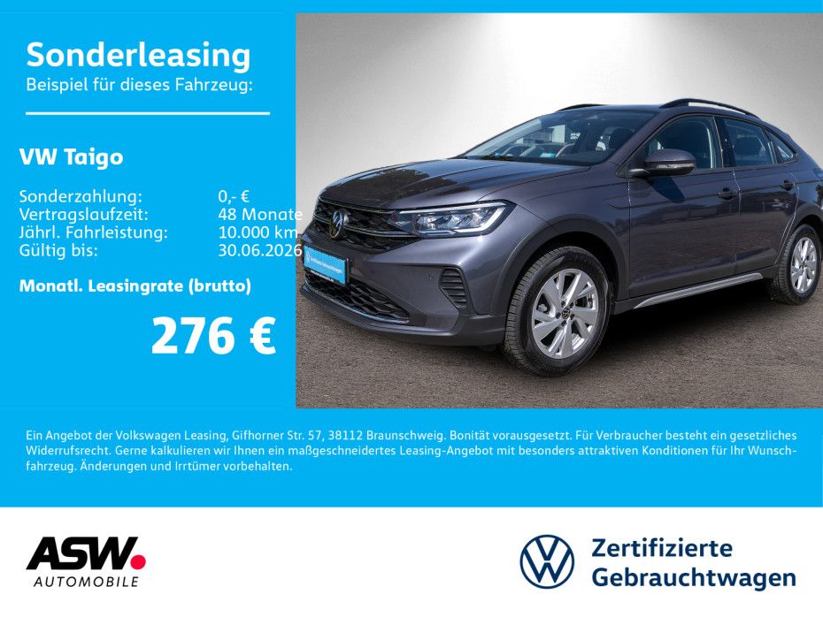 Volkswagen Taigo Life 1.0 TSI DSG LED Navi RFK PDC SHZ AHK