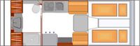 Phoenix Midi-Alkoven 6700 HBL -Keramik WC -Luftfeder HA (13/14)