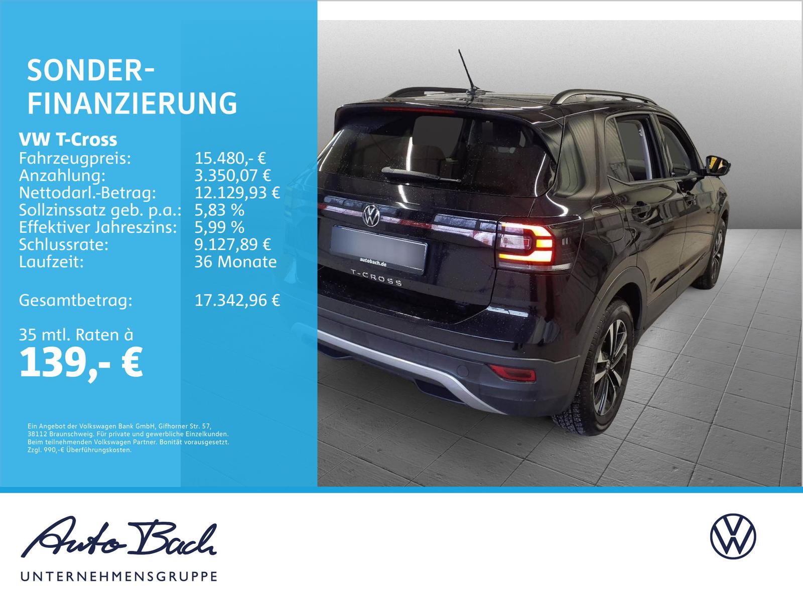 Volkswagen T-Cross United 1.0TSI ACC EPH CarPlay DAB AHK, миниатюра 28
