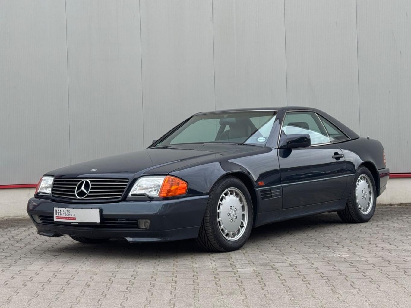 Mercedes-Benz 500SL Dunkelblau/Leder Blau / Softtop Blau