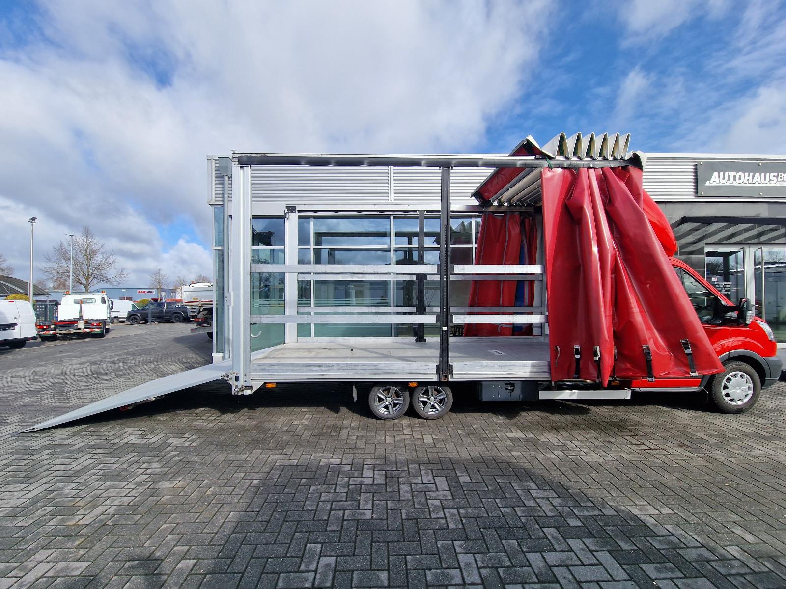 Ford Transit Autotransporter 3 Achser Schiebeplane