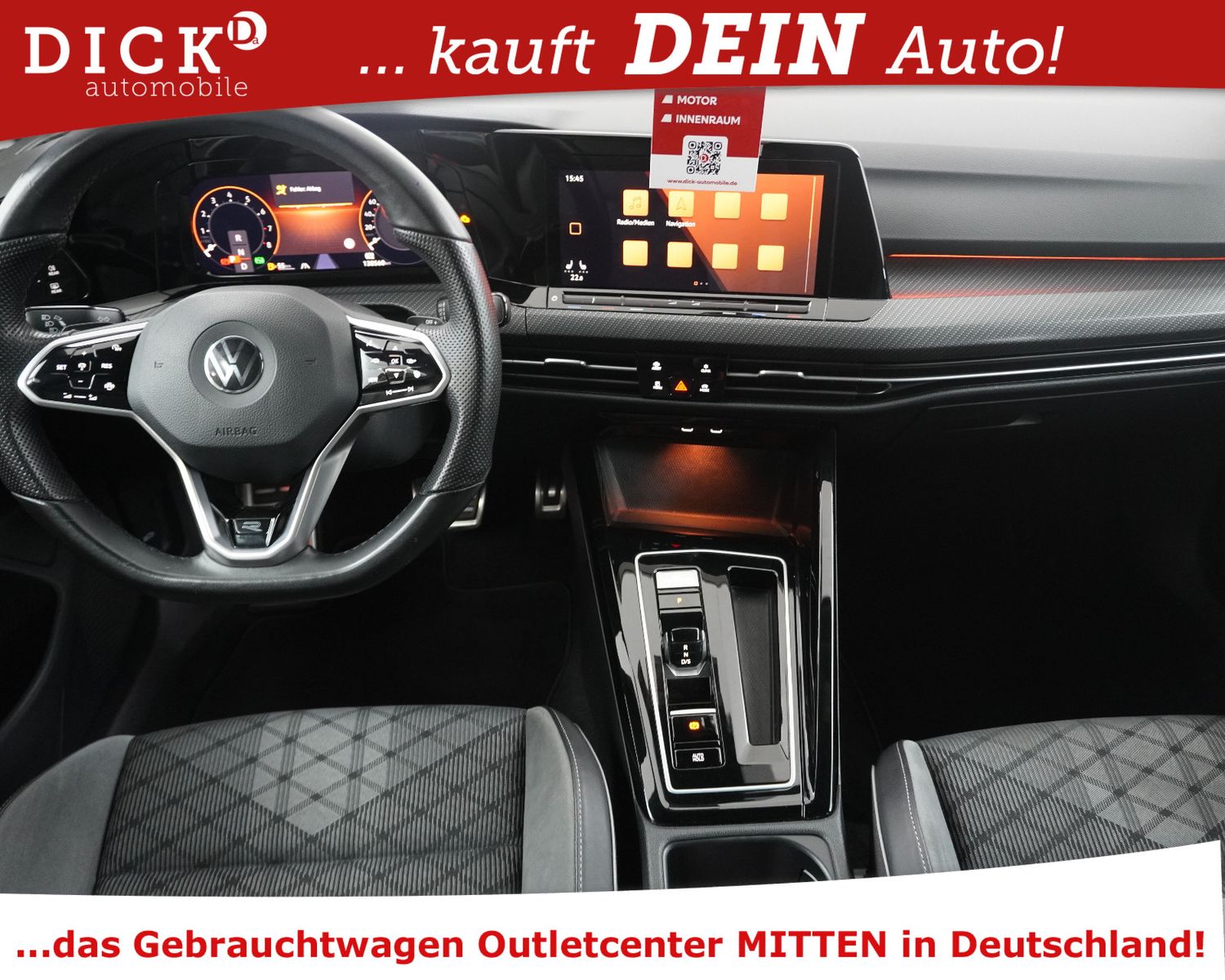 Fahrzeugabbildung Volkswagen Golf VIII Va 2.0 TSI 2X R-Line NAVI+LED+SHZ+KAM+