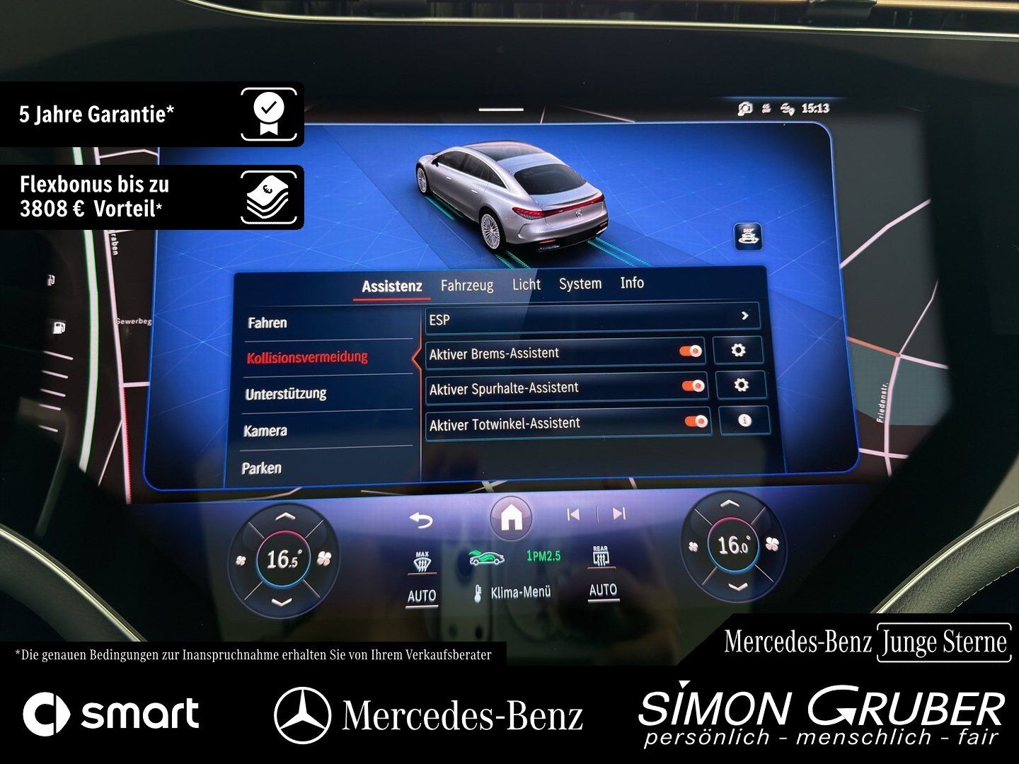 Fahrzeugabbildung Mercedes-Benz EQS 580 4M AMG Pano Hyper Sitzklima Massage