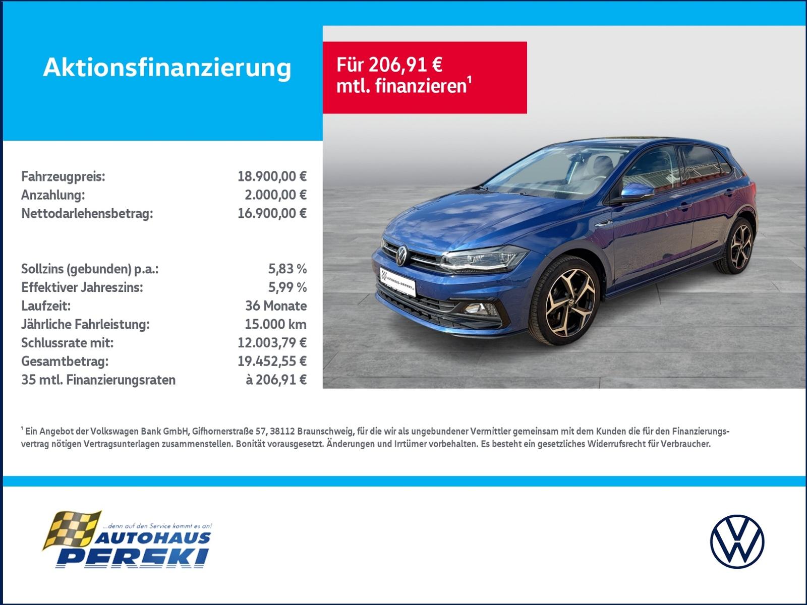 Volkswagen Polo 1.0 TSI Active DSG R-Line ext.  KLIMA, NAVI