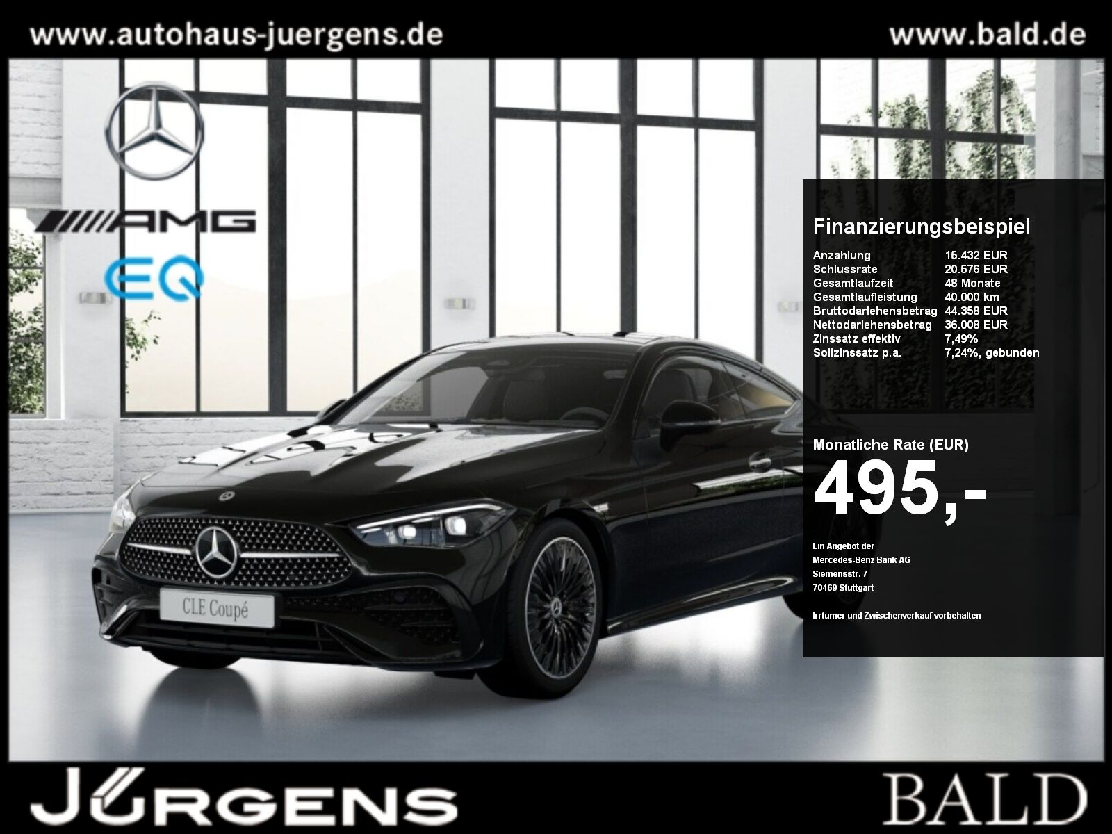 MERCEDES-BENZ CLE 220 d Coupé AMG-Sport/DIGITAL/Pano/Memo/19'