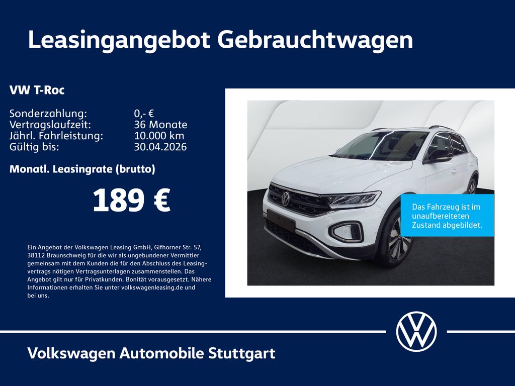 T-Roc Life 1.0 TSI PDC Klima Navi ACC LED SHZ