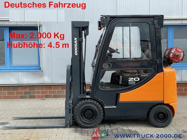 Doosan G20SC-5 Hubhöhe 4.5 m 2000 Kg 4505 h Neue Reifen