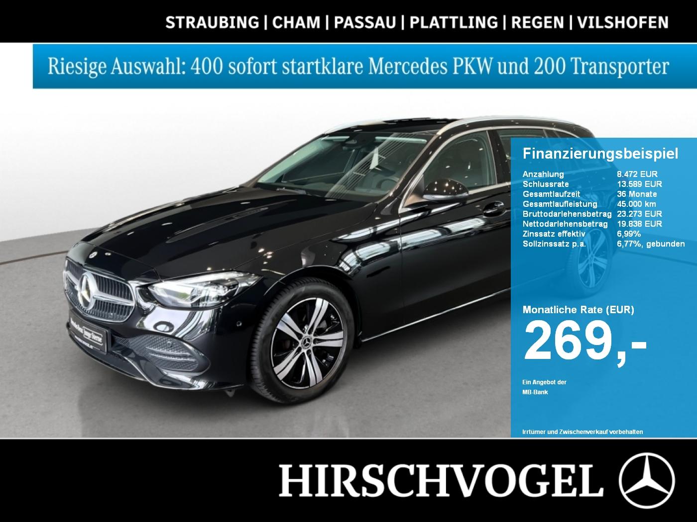 Mercedes-Benz C 180 AVANTGARDE Ext.+MBUX+Navi-Prem+LED+Kam+PDC