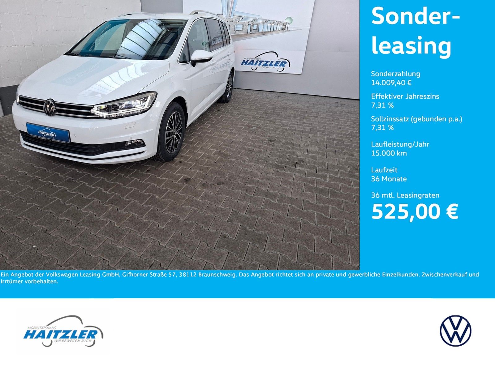 Fahrzeugabbildung Volkswagen Touran Highline 1.5 TSI DSG +ACC+LED+AHK+keyless