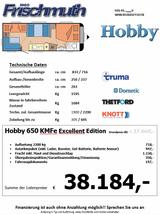 Hobby 650 KMFe Excellent Edition - Hobby Wohnwagen 650 kmfe