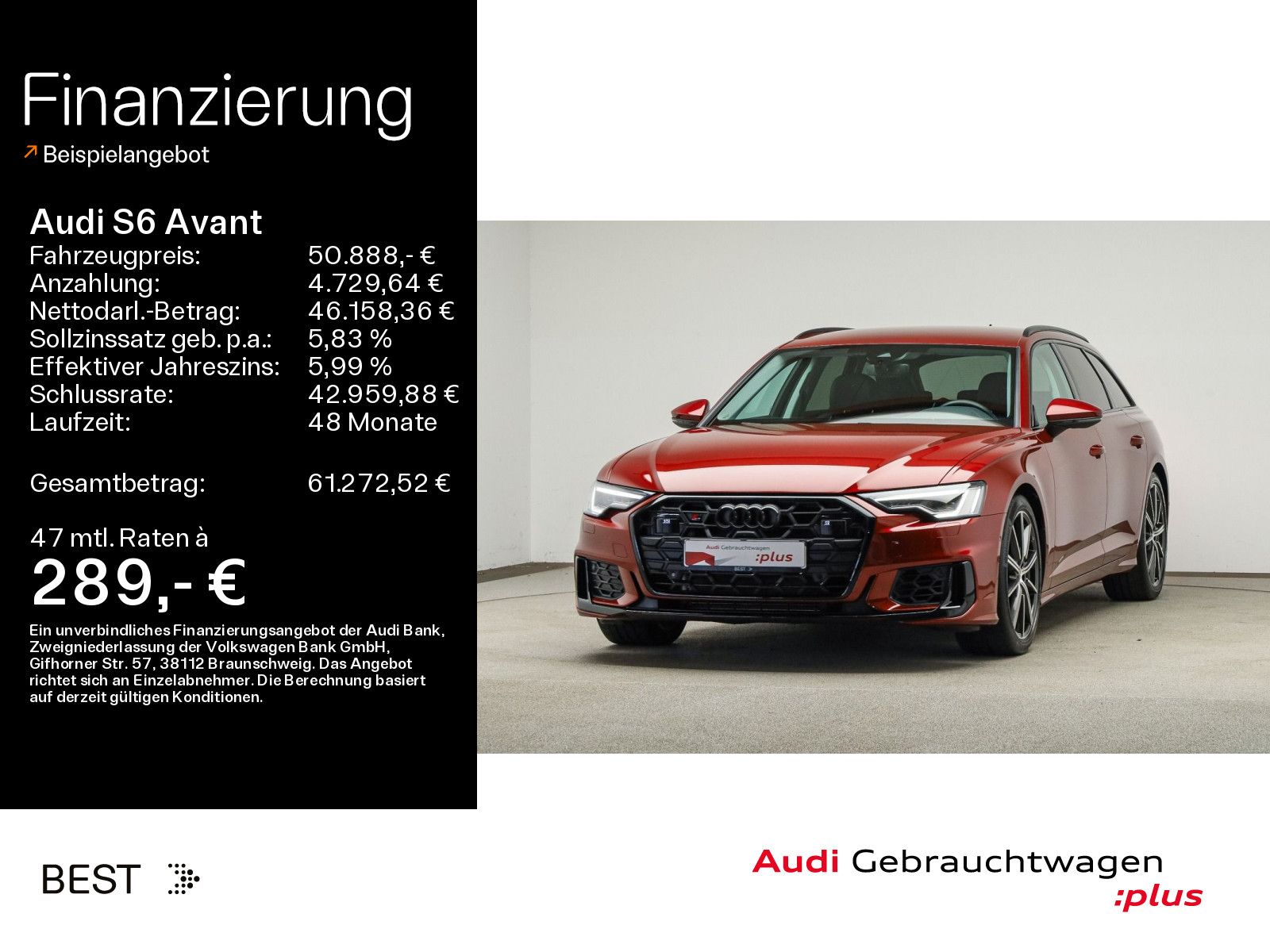Audi S6 Avant Standheizung, Kamera, Stadt