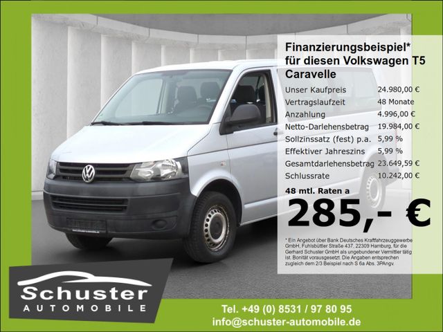 Volkswagen T5 Caravelle LR Trendline 9-Sitzer 2.0TDI*Klima