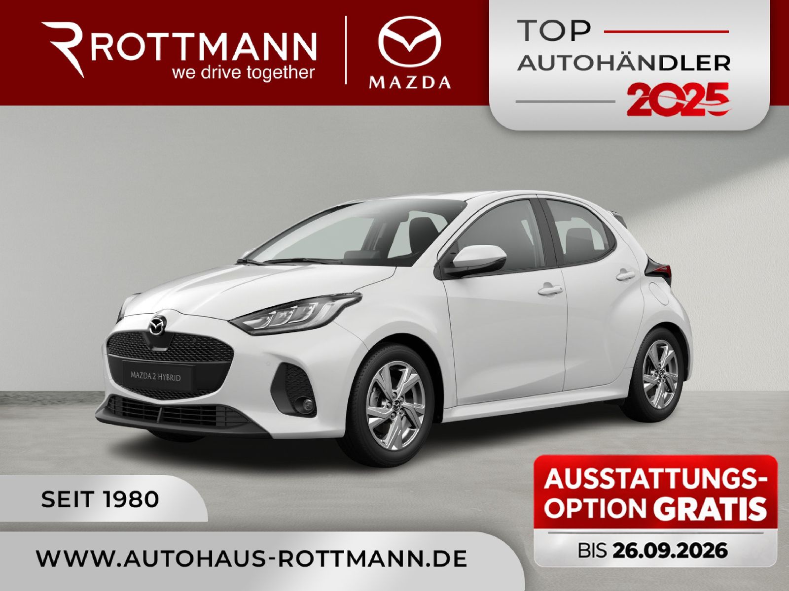 Mazda 2 Hybrid 2026 1.5L VVT-i Aut. EXCLUSIVE-Line