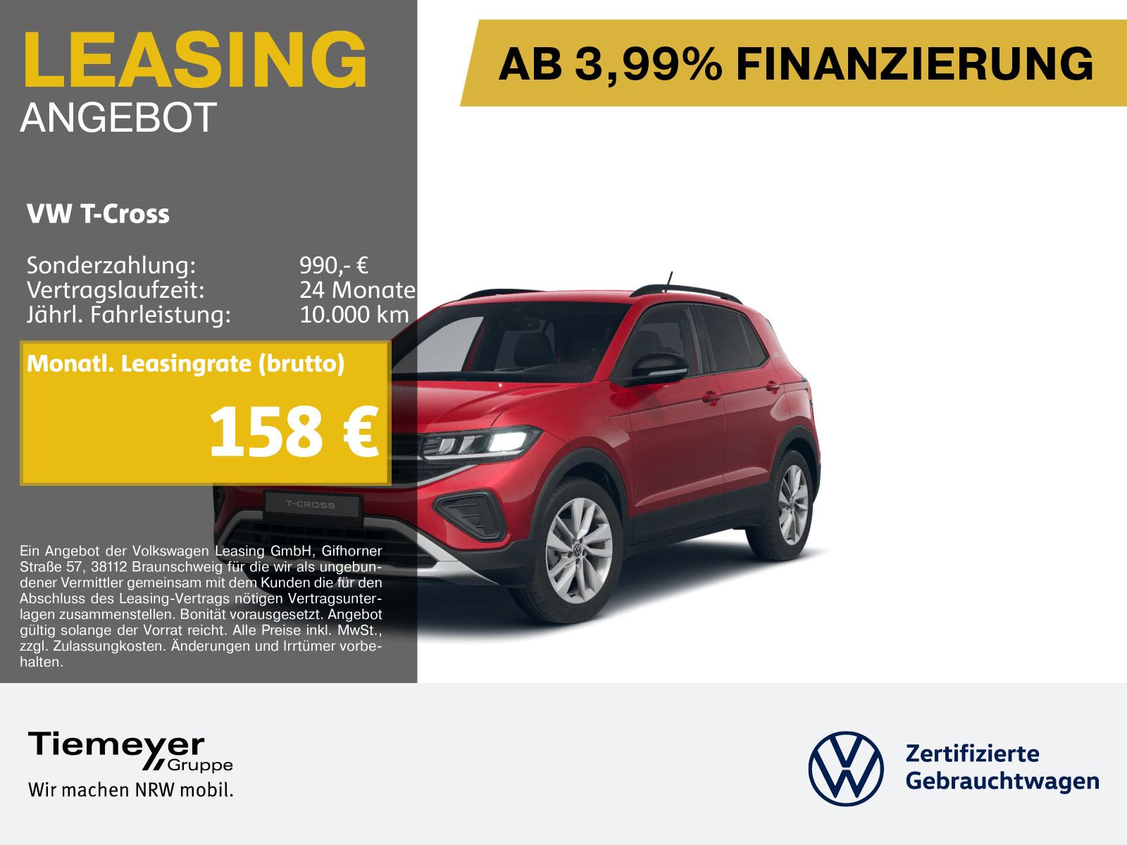 Volkswagen T-Cross 1.0 TSI GOAL NAVI SITZH LED ALU foto 1