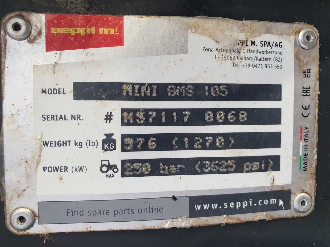 Fahrzeugabbildung Andere Seppi M. MINI-BMS 105 Mulcher / DEMO / Drehmotor