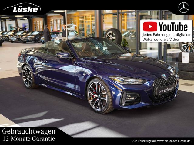 BMW 430 i M Sport Individual Tansanitblau Mokka 360°