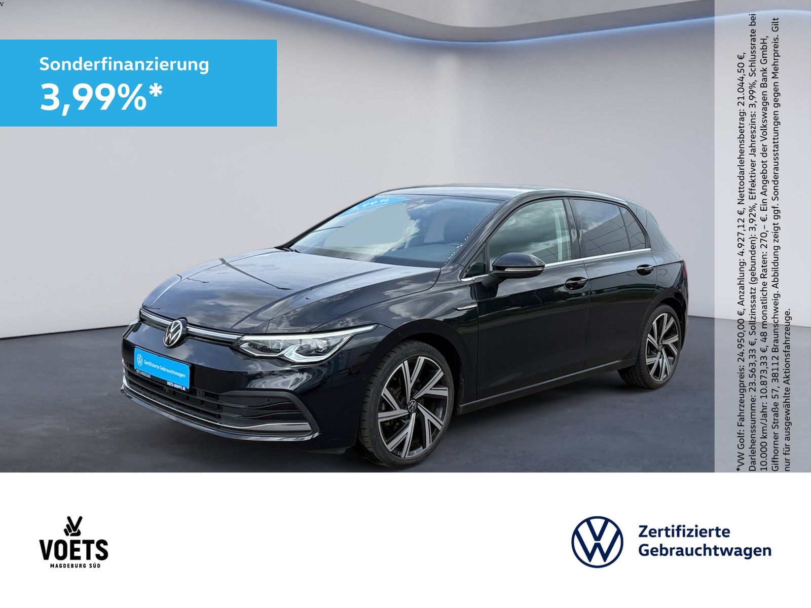 Volkswagen GOLF VIII STYLE 2.0TSI DSG LED PLUS+NAVI+BERGAMO