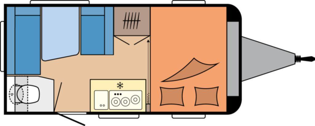 Hobby OnTour 390 SF Ideal für 2