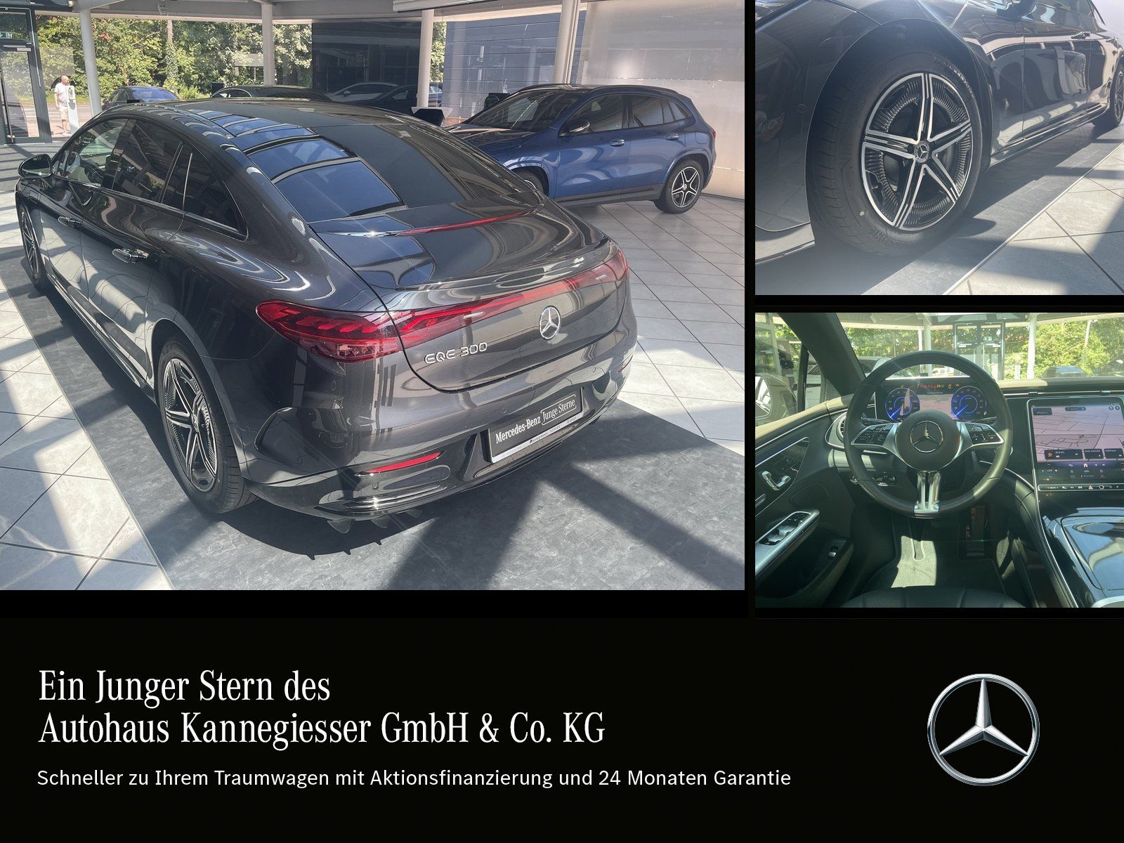Mercedes-Benz EQE 300 AMG-NIGHT PANO-DACH HA-LENKUNG 2024 foto 12