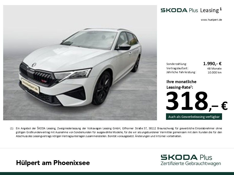 Skoda Octavia Combi 2.0 RS PANO CANTON AHK CAM LM18 imagem 3
