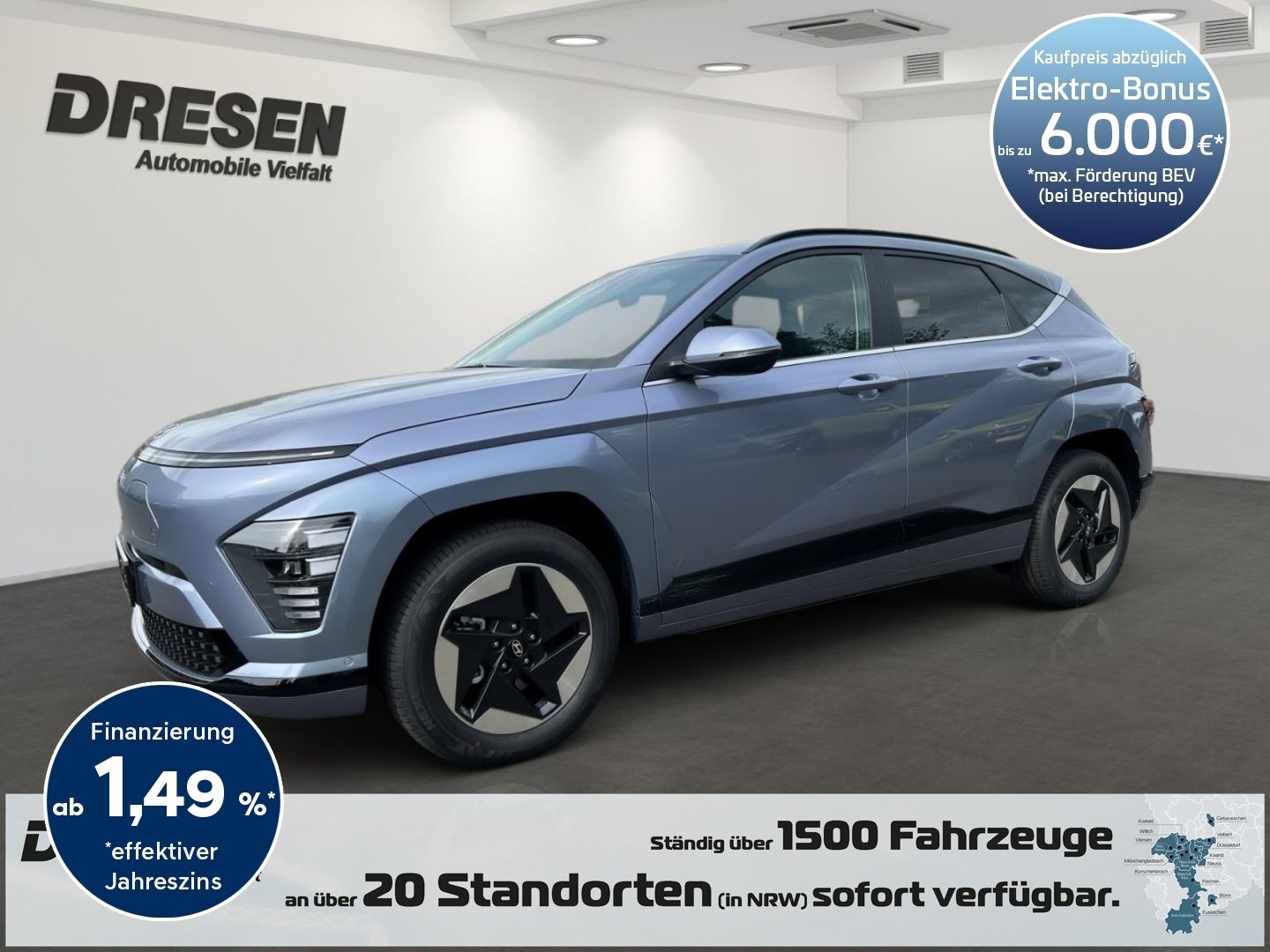 Hyundai KONA Elektro 64kWh Prime Technik-Paket*HeadUp*To