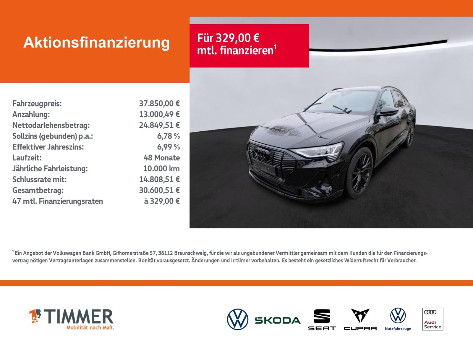 Audi e-tron Sportback 55 S-LINE BLACK ED. 95kWh +AHK