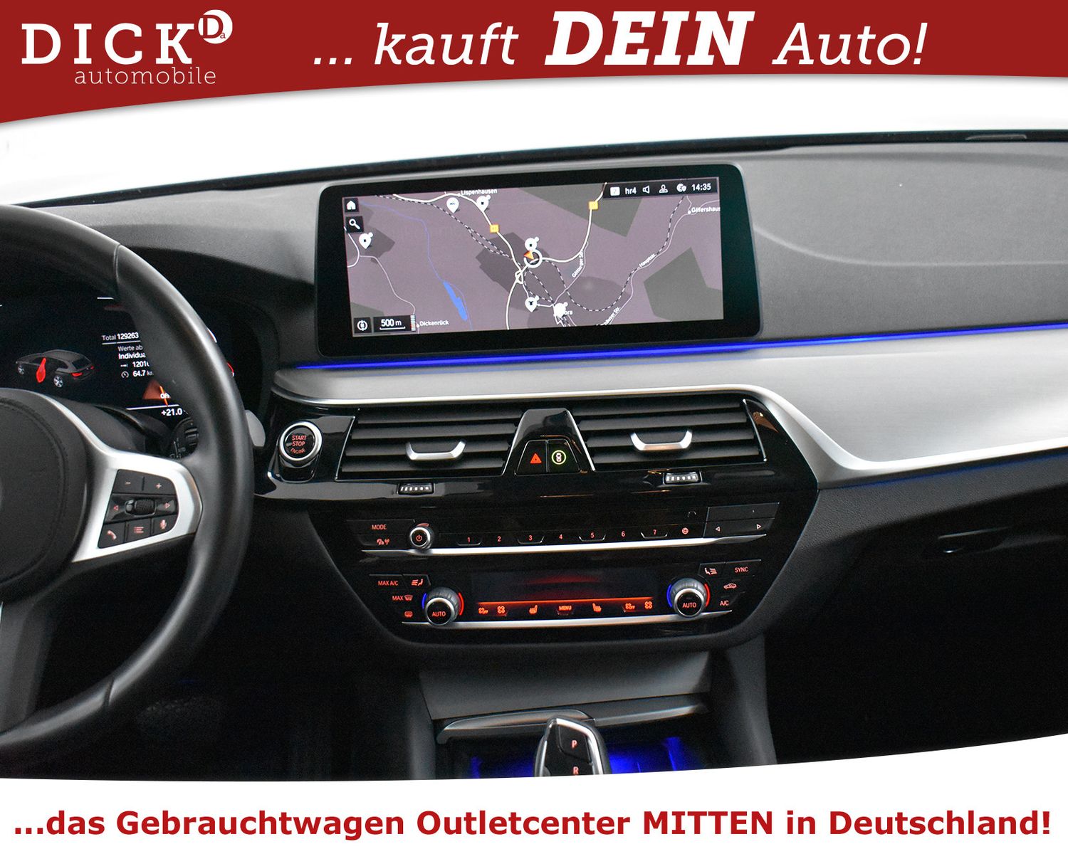 BMW 520d xDri Sport Line LEDER+PANO+VIRTU+PROF+360+M - Image 14