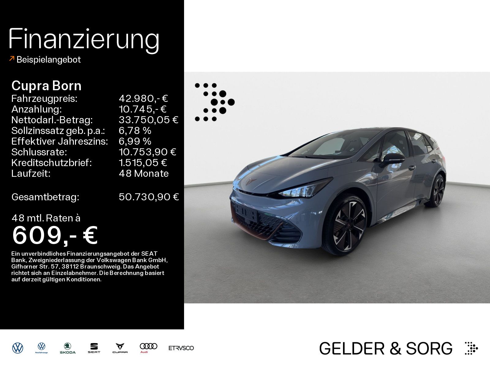 Cupra Born VZ 240 kW 79 kWh *HuD*NAVI*LED*ACC*360°*