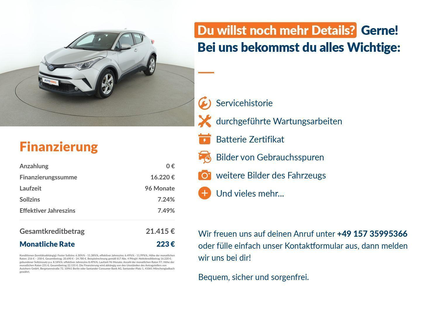 Toyota C-HR 1.8 Hybrid Flow Aut.*NAVI*ACC*CAM*SHZ*ALU*