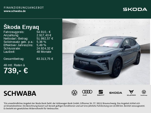 Skoda Enyaq Coupé RS *HeadUp*Leder*AHK*Matrix* imagem 2