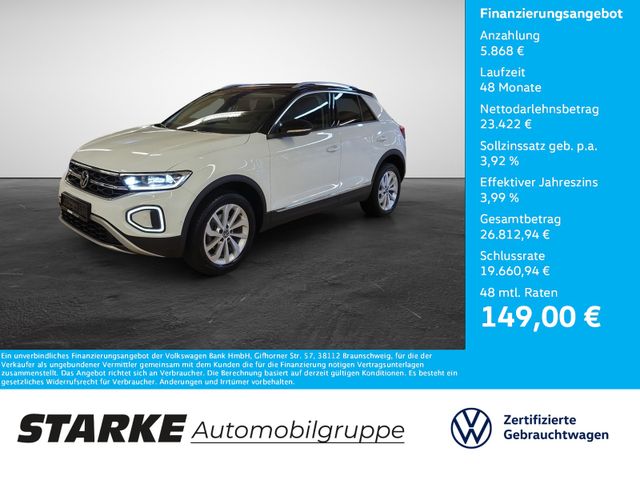 Volkswagen T-Roc 1.5 TSI DSG Style  AHK Navi LED PDC LM Tem