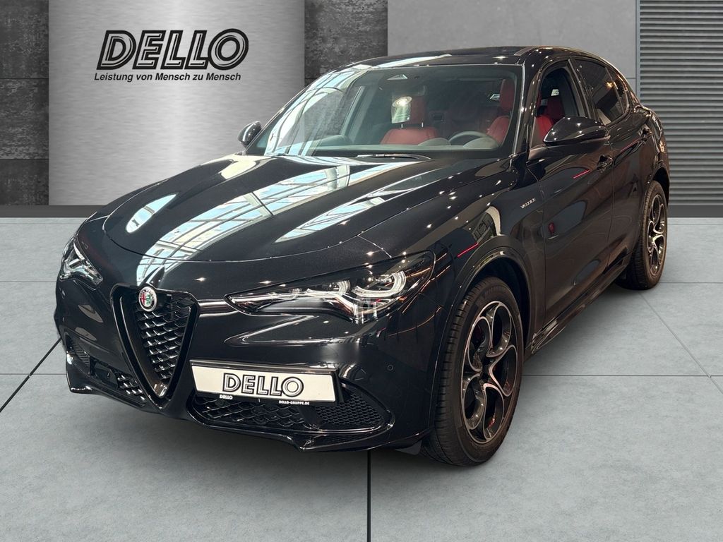 Alfa Romeo Stelvio Veloce Q4 2.2D AT-8 Leder rosso El. Pano
