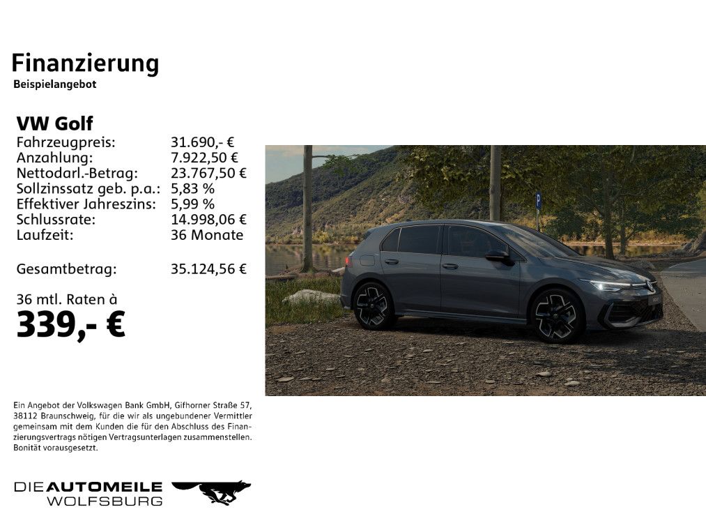 Volkswagen Golf 1,5 l eTSI DSG R-Line Black Style foto 2