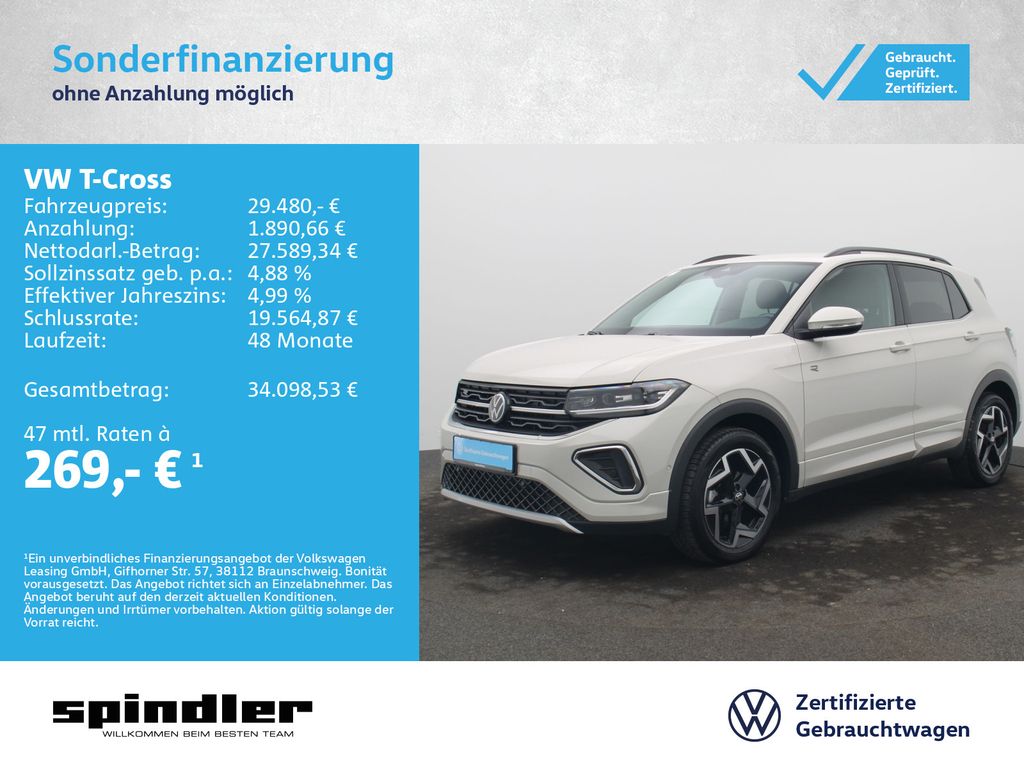 T-Cross R-Line 1.5TSI DSG/ IQ.Drive, Matrix, AHK