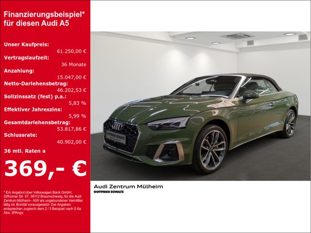 Audi A5 Cabriolet 40 TFSI quattro S lineNavi Leder di