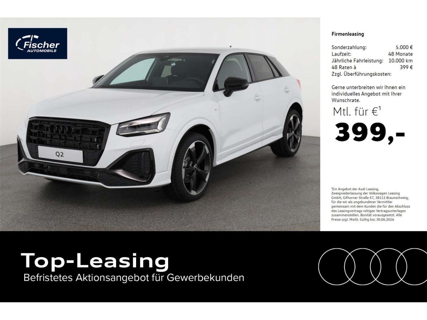 Audi Q2 35 TFSI S line LP: 51.322,-/Optikpaket schwar