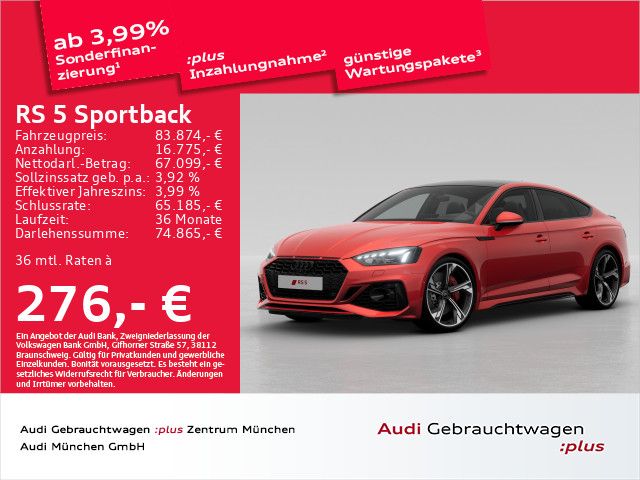 Audi RS5 Sportback 280km/h/Pano/RS-Abgas/B&O/HUD