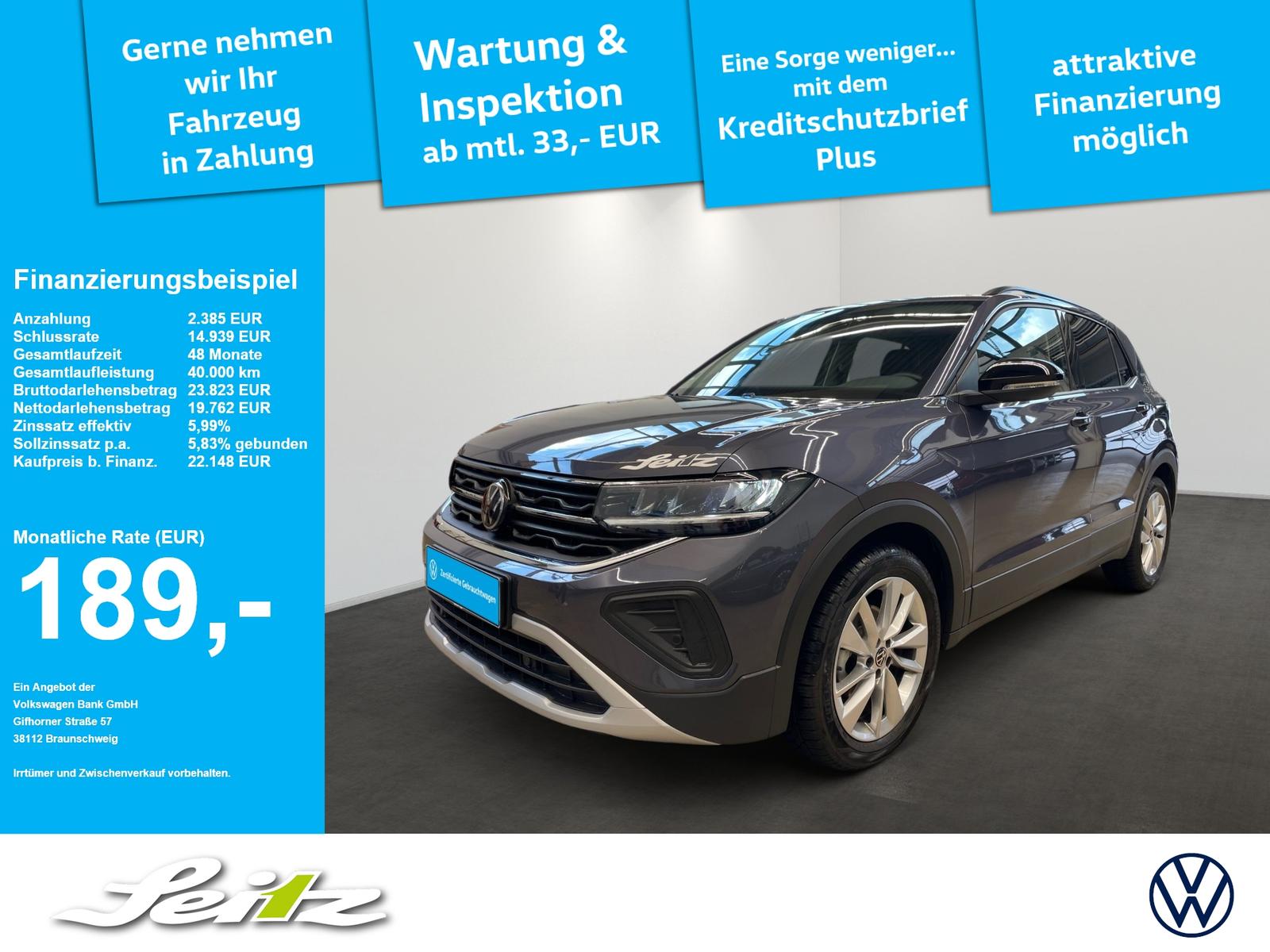 Volkswagen T-Cross 1.0 TSI Energy *LED*PDC*SITZH*