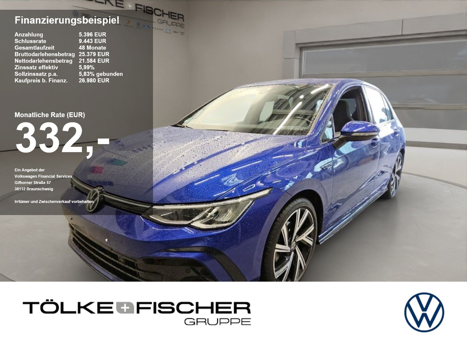 Volkswagen Golf VIII 1.5 eTSI R-Line R-Line AUT Sportp. LED