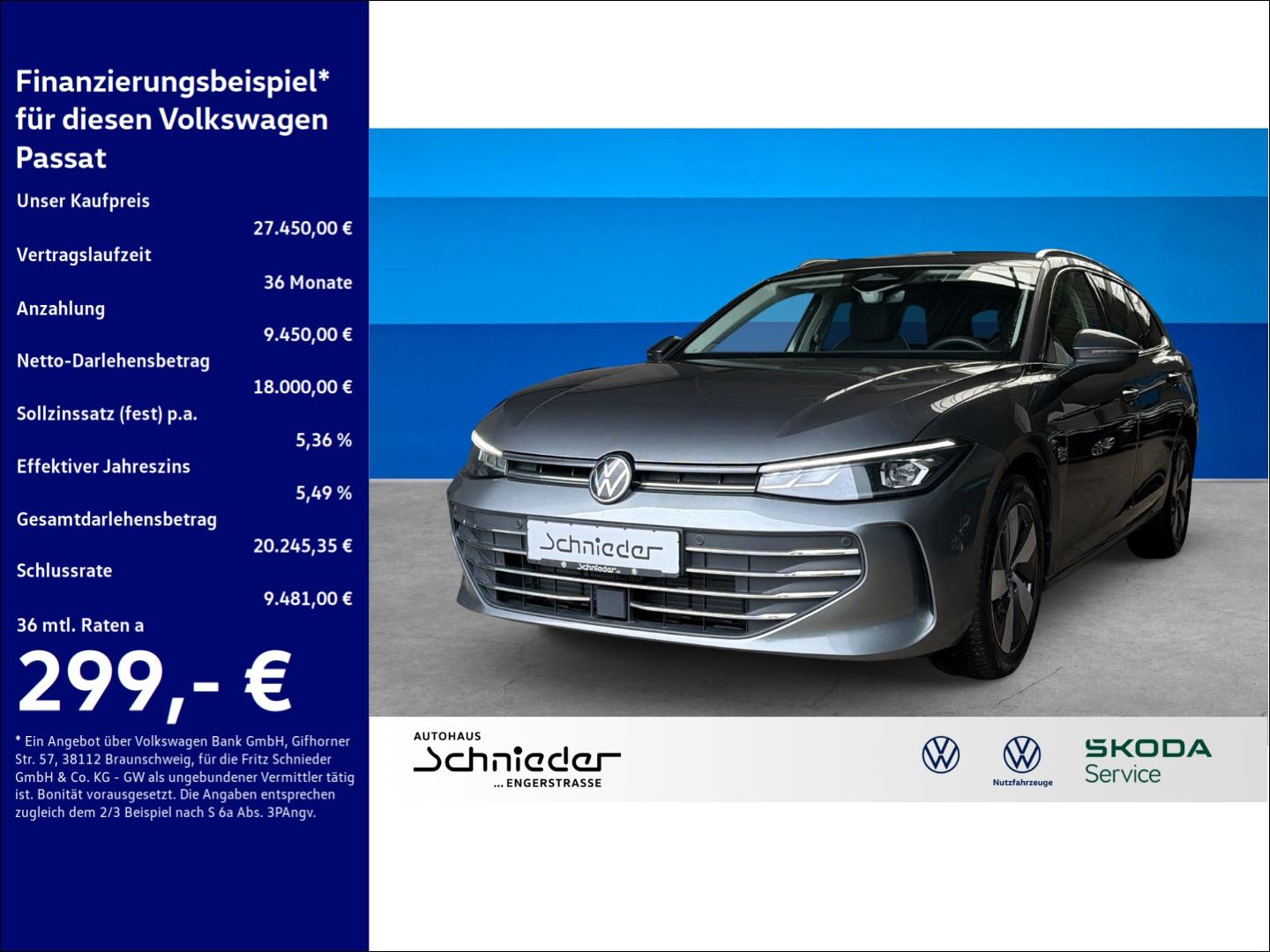 Volkswagen Passat 2.0 TDI Business Rear View Climatronic