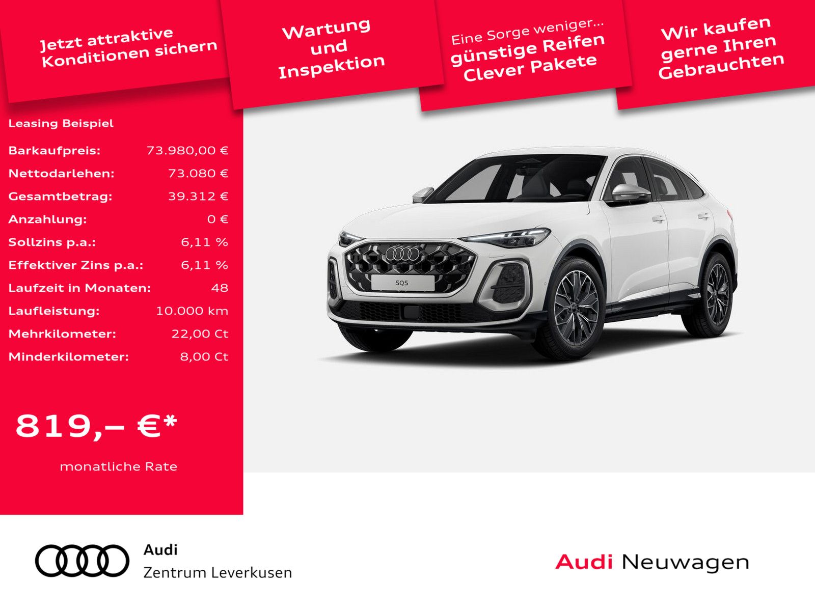 Audi SQ5 Sportback ACC LED NAVI VIRT KAM PDC SHZ KLIM