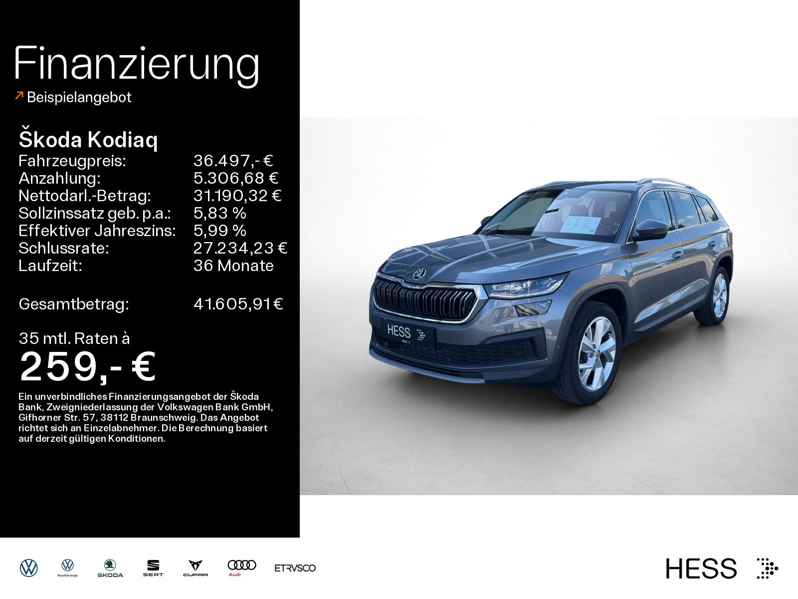 Skoda Kodiaq 2.0 TDI 4x4 DSG STYLE*MATRIX*AHK*VIRTUAL*
