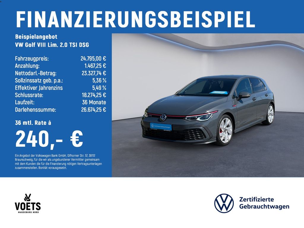 Golf VIII Lim.  2.0 TSI  DSG GTI IQ-LIGHT+NAVI+H