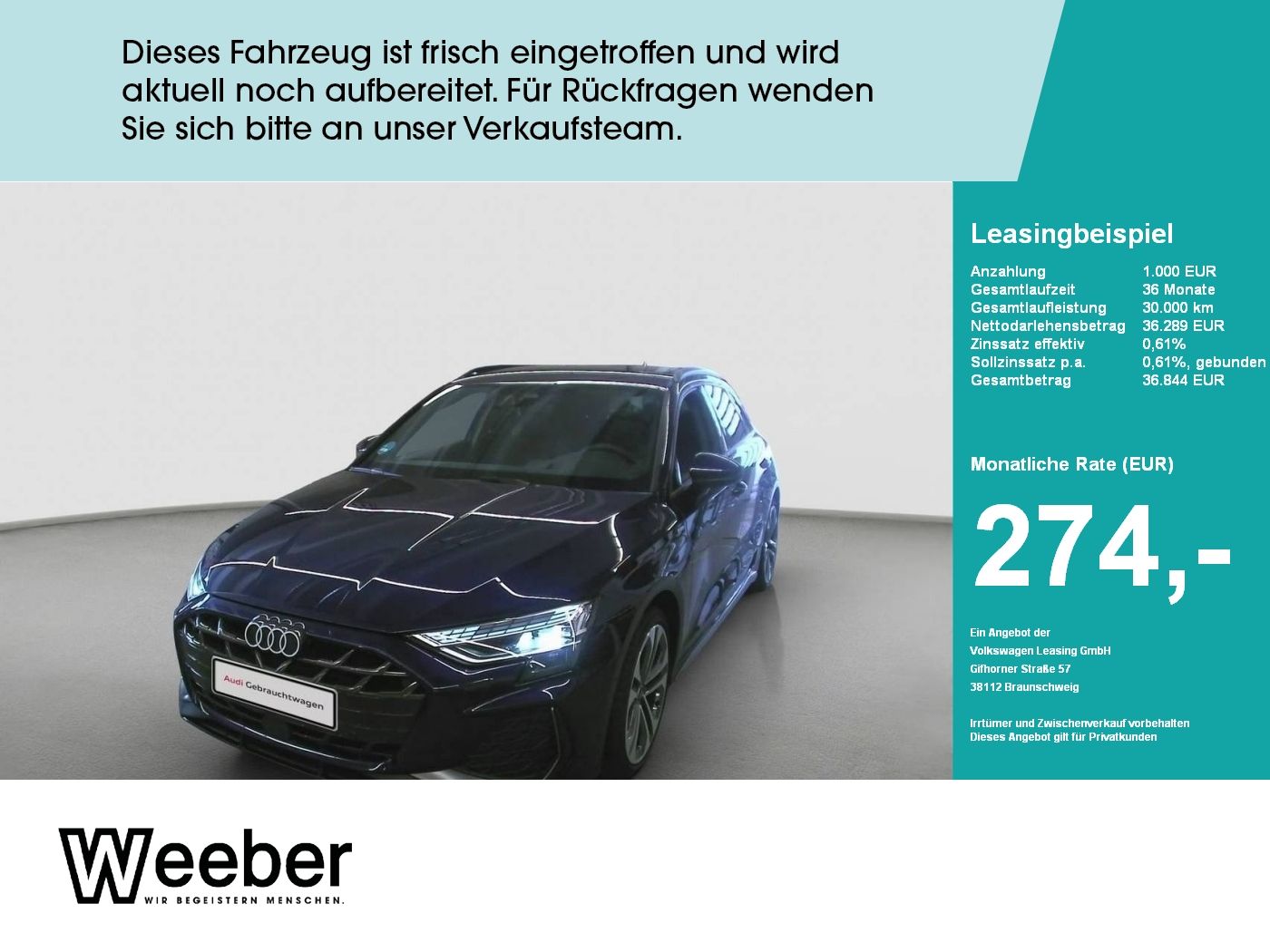 Audi A3 Sportback S line *AHK*APP CONNECT*KAMERA*LED*