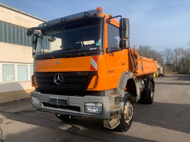 Mercedes-Benz Axor 1826 E5 4x4 BB Meiller Dreiseitenkipper AHK